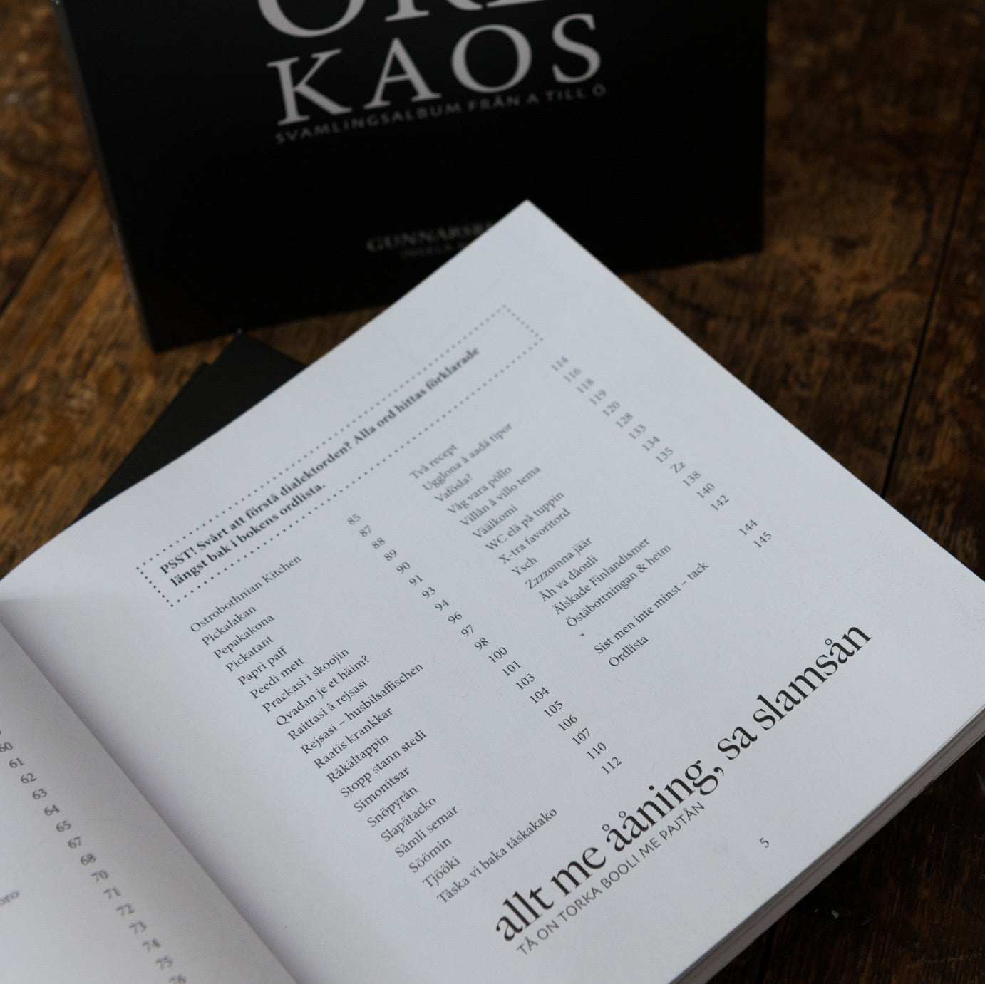 Innehåll sid 2 i ordnat kaos gunnarsberga ingela nyman