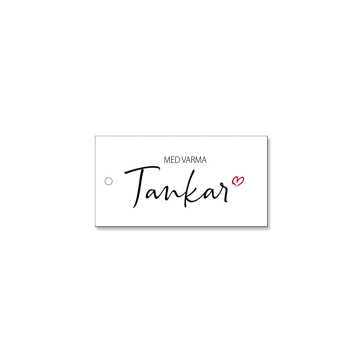 Litet kort - Med varma tankar