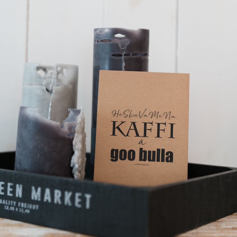 Dialektkort A6 - Kaffi å goo bulla