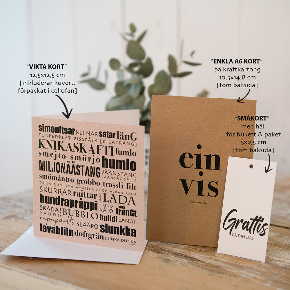 Dialektkort A6 - Paka jacko