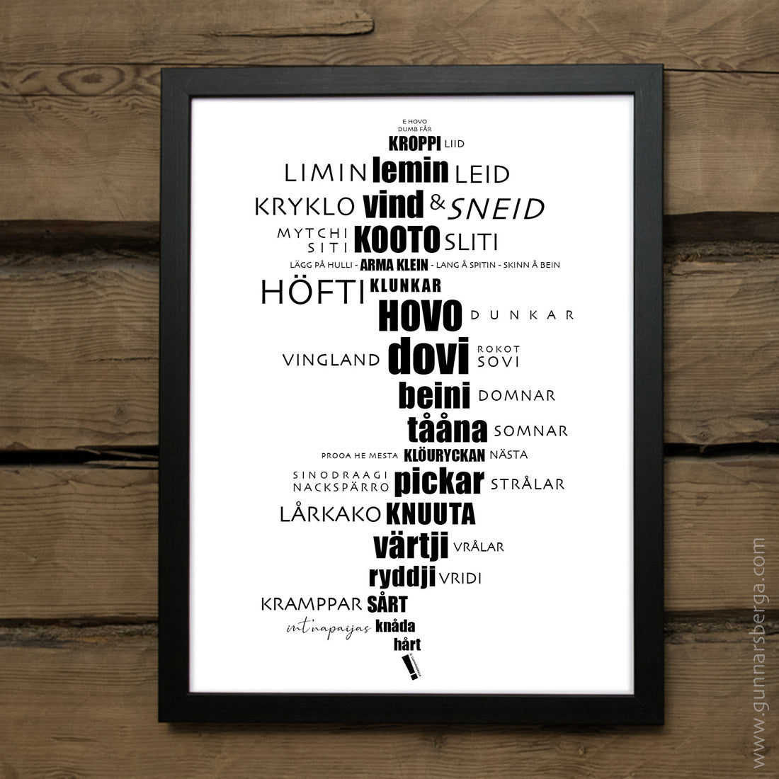 till massören massage tavla gunnarsberga dialekttavla