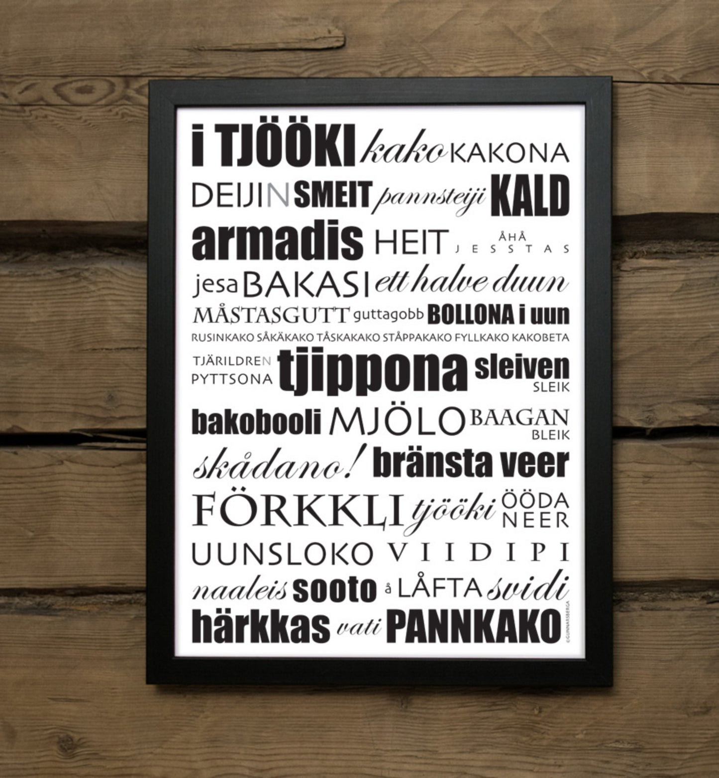 KÖKET - dialektposter Tjööki