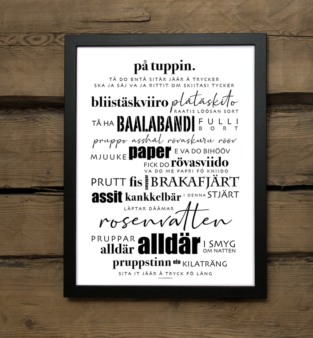 Övriga posters på dialekt