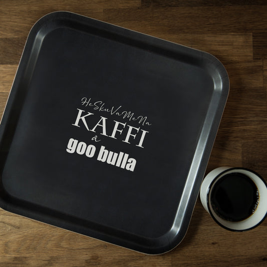 KAFFI österbotten gunnarsberga dialekt bricka heskuvamena KAFFI å goo bulla present julklapp