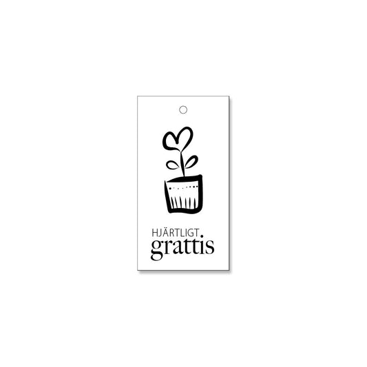 Litet kort - Hjärtligt grattis