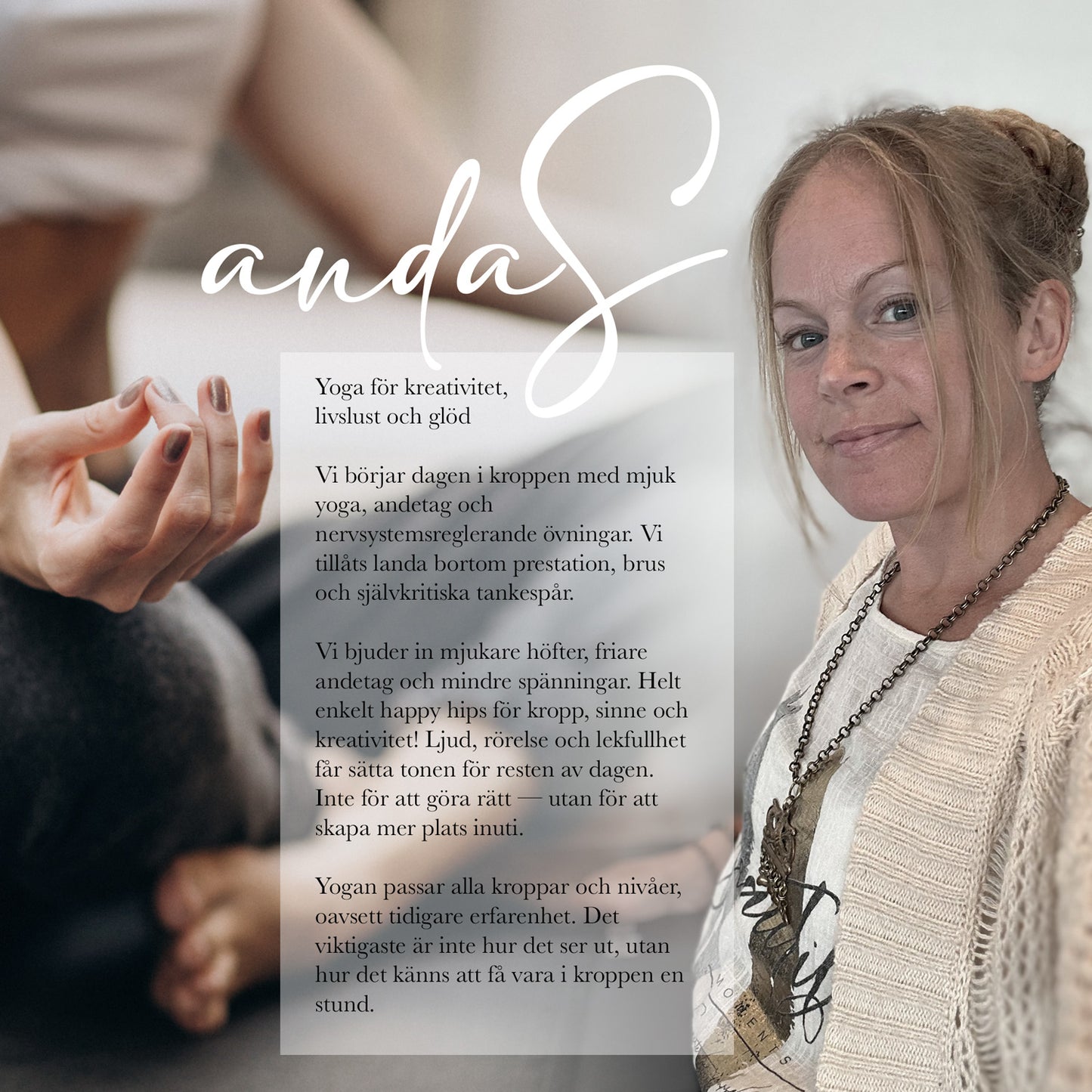 Andas & Skapa - miniretreat 8.8 med yoga och kreativitet